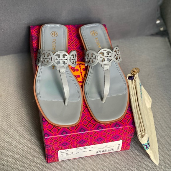 Tory Burch Tiny Miller Thong Sandals. - Picture 8 of 16